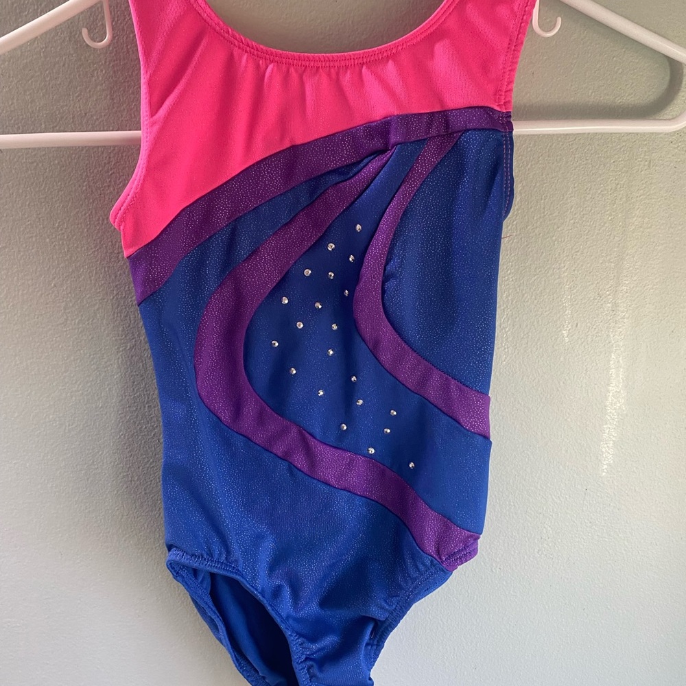 Girls Freestyle Danskin pink/purple leotard size 6/6x
